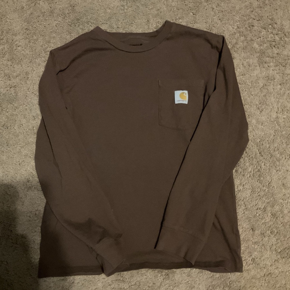 Carhartt Force Shirt LargeLG 14/16 BoysLong Sleeve Relaxed Fit Pocket Workwear